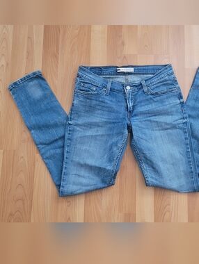 Levis 524 Too Superlow Bootcut Blue Jeans Women's Size W27 L32 Low Rise Slim Fit